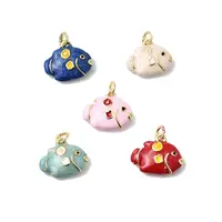 Brass Enamel Pendants