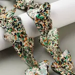 Spray Printed Synthetic Turquoise Beads Strands