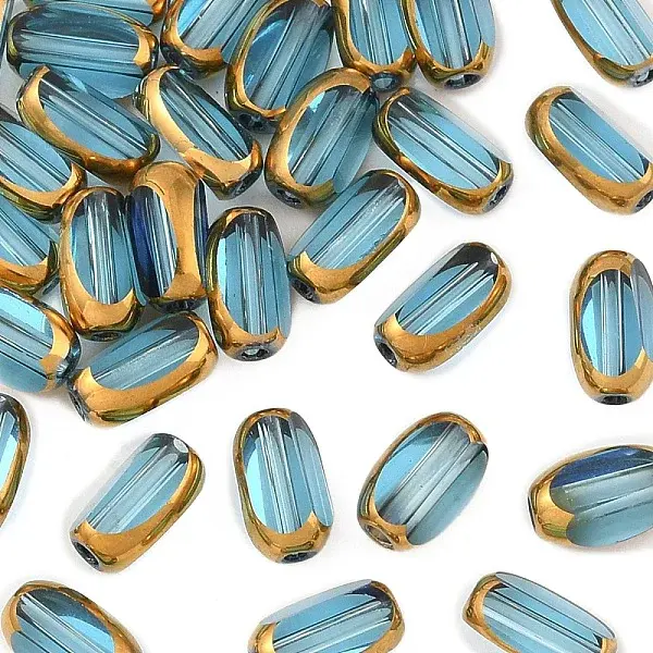 30Pcs Electroplate Glass Beads