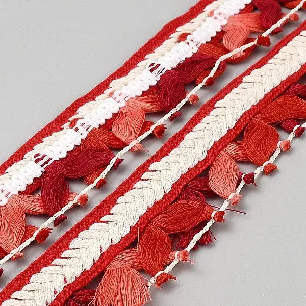 Ethnic Style Polyester Fringe Lace Trims