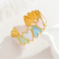 304 Stainless Steel Enamel Cuff Bangles