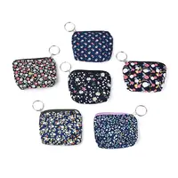 Flower Pattern Cotton Cloth Wallets