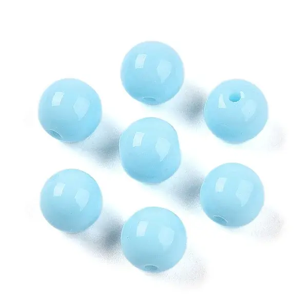Opaque Solid Color Glass Beads