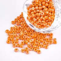 DIY Craft Beads 8/0 Opaque Colors Lustered Round Glass Seed Beads