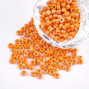 DIY Craft Beads 8/0 Opaque Colors Lustered Round Glass Seed Beads