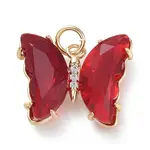 Brass Micro Pave Clear Cubic Zirconia Pendant