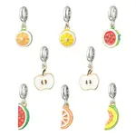8Pcs 8 Styles Alloy Enamel European Dangle Charms