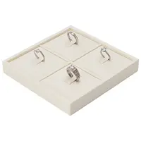 4-Slot Microfiber Ring Organizer Display Stands