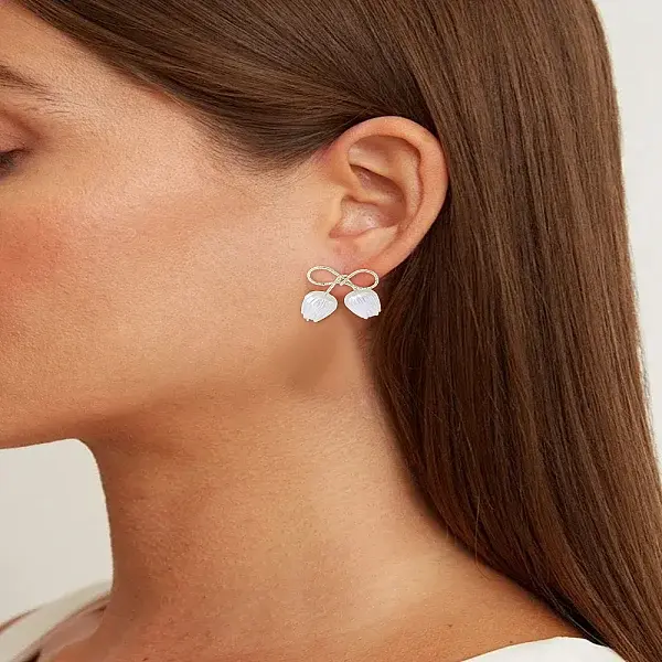 2 Pairs Alloy Stud Earrings