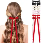 Big Bowknot Polyester Alligator Hair Clips