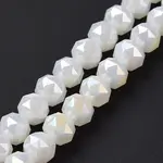 Electroplate Opaque Glass Beads Strands
