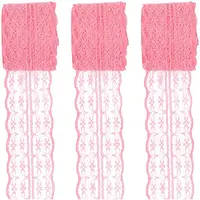 3 Rolls Guipure Non-Stretch Lace Trim