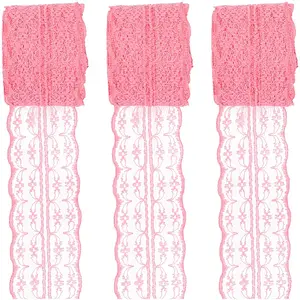 3 Rolls Guipure Non-Stretch Lace Trim