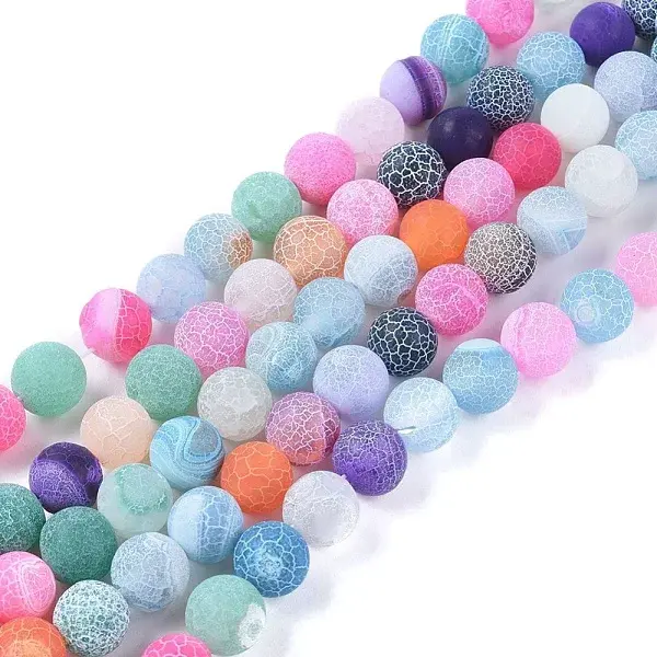 Natural Weathered Agate Beads Strands