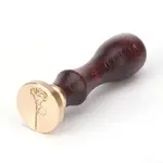 DIY Scrapbook Brass Wax Seal Stamps and Wood Handle