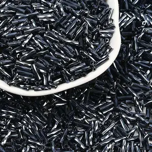 Glass Twist Bugles Seed Beads