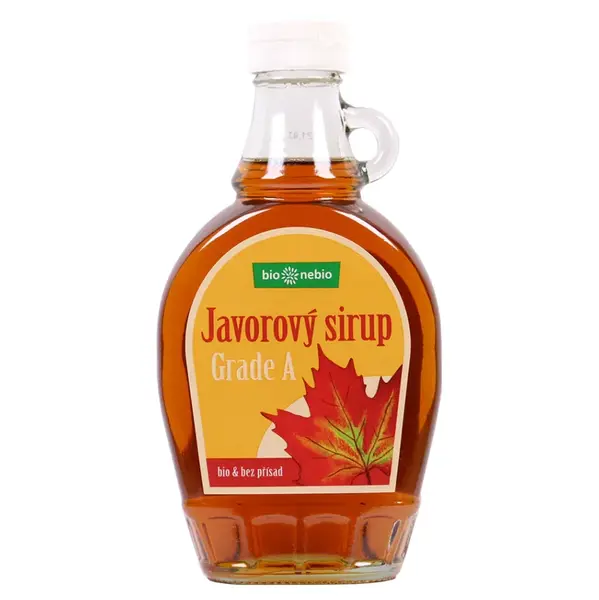 BIO NEBIO Javorový sirup 100% Grade A BIO 250 ml, poškozený obal