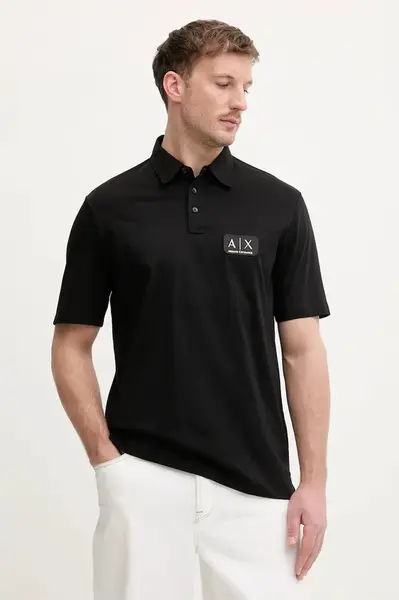 Bavlněné polo tričko Armani Exchange