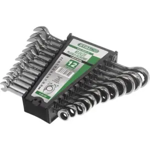 Sada klíčů očkoplochých s ráčnou, 8 - 13 mm, STALCO, set 6 ks