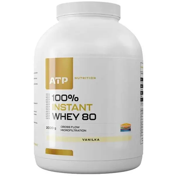 ATP NUTRITION 100% INSTANT WHEY 80 CFM 2000 G VANILKA Syrovátkový protein, , velikost 2 KG