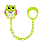 CANPOL BABIES Řetízek na dudlík sova – zelená