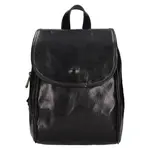 Menší kožený dámský batoh Italia Melas - černá