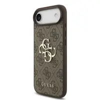 Zadní kryt Guess PU 4G Metal Logo pro Apple iPhone Air, hnědá