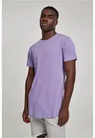 Shaped long lavender t-shirt