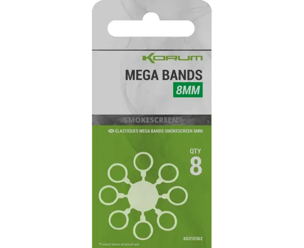 Korum kroužky smokescreen mega bands - 8 mm