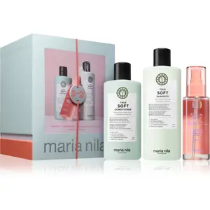Maria Nila True Soft Holiday Box dárková sada pro hydrataci a lesk 3 ks