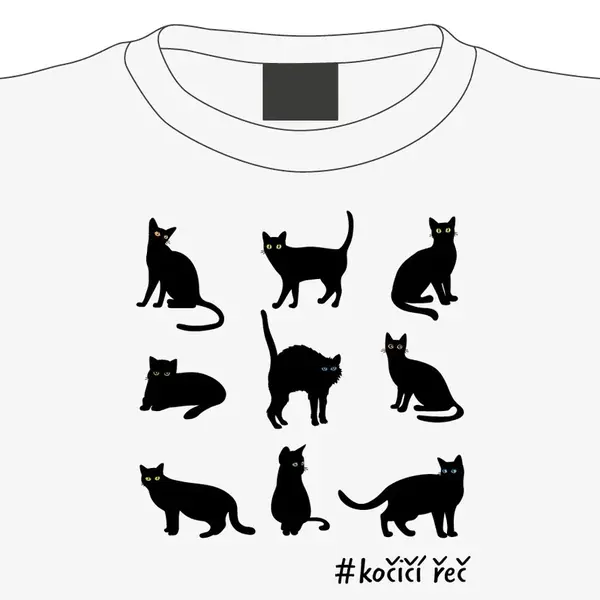 Dámské tričko Kočičí řeč, XL