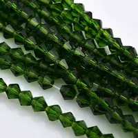 Faceted Bicone Glass Beads Strands