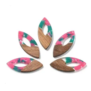 Resin and Walnut Pendants