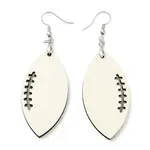 Sublimation Blank Wood Dangle Earrings with Brass Pins for Women