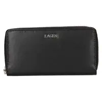 Dámská kožená peněženka Lagen Double - černá