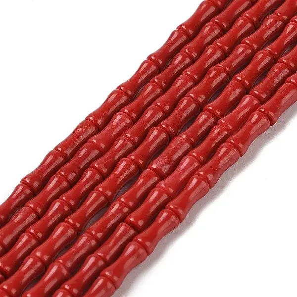 Dyed Synthetic Coral Beads Strands