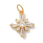 925 Sterling Silver Pave Clear Cubic Zirconia Charms