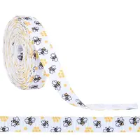 Polyester Bees Printed Grosgrain Ribbons
