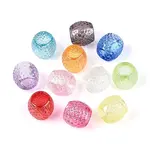 UV Plating Transparent Acrylic European Beads