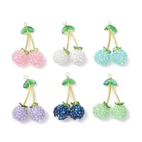 AB Color Opaque Resin Pendants