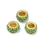 Alloy Rhinestone Clay Pave Beads