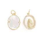 Brass Cubic Zirconia Pendants for Religion