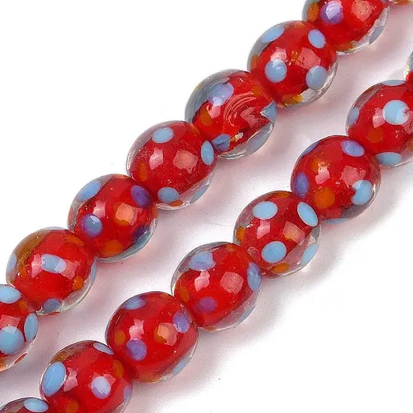 Handmade Lamword Beads Strands