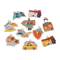 Vacation Alloy Enamel Pendants