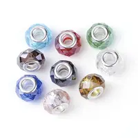 Pearlized Glass European Beads
