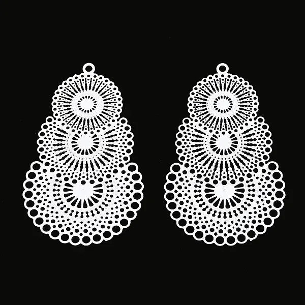 Spray Painted 430 Stainless Steel Pendants