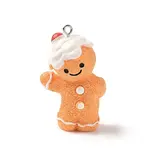 Christmas Theme Opaque Resin Pendants