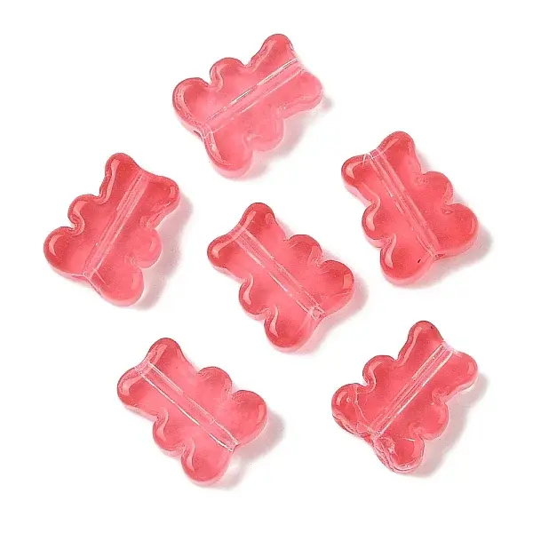 Transparent Spray Paint Glass Beads