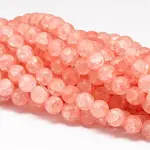 Synthetic Crackle Quartz Bead Strands