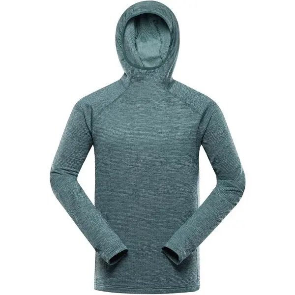 ALPINE PRO ROLT Pánska rýchloschnúca mikina, zelená, veľkosť